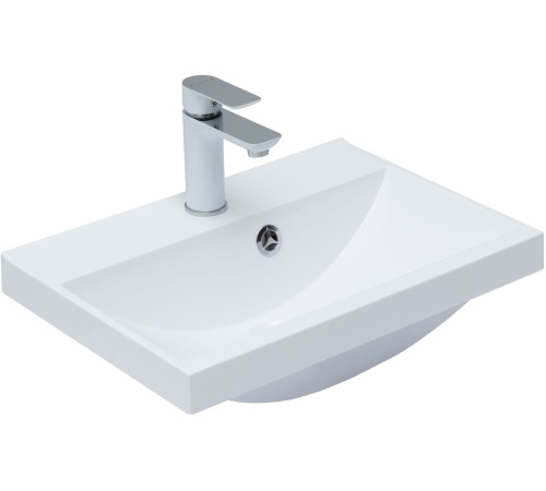 Тумба под раковину Aquanet Тренд 50 дуб рустикальный/белый сатин