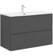 Тумба под раковину Aquanet Арт 100 ясень графит