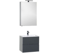 Мебель для ванной Aquanet Алвита 60 серый антрацит