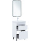 Тумба под раковину Aquanet Слим 50 напольная, белый сатин