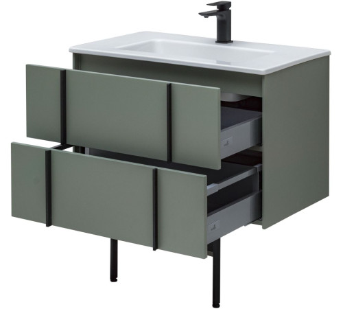Тумба под раковину Allen Brau Reality 80 1.32005.CGM олива матовый