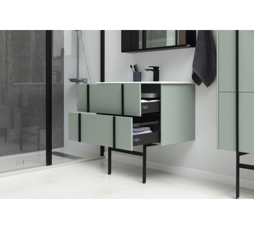 Тумба под раковину Allen Brau Reality 90 1.32006.CGM олива матовый