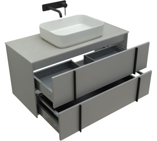 Тумба под раковину Allen Brau Reality 100 1.32007.PGM платина матовый