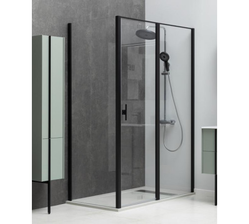 Душевой уголок Allen Brau Priority 120x100 3.31033.BBA + 3.31048.BBA черный браш