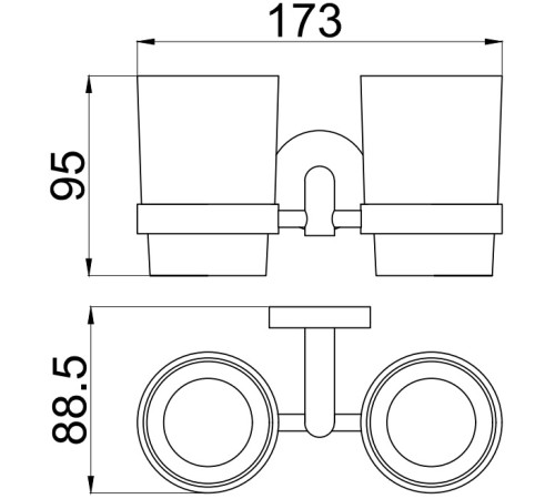 Стакан Allen Brau Priority 6.31003-BN белый/никель браш