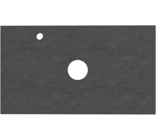 Столешница Aquanet Flat 80 графит, с отв. слева