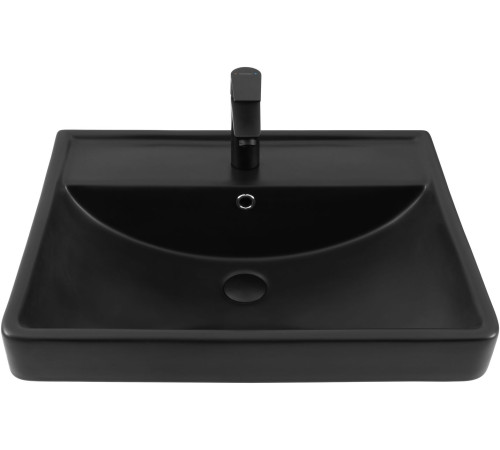 Раковина Aquanet Ирис 60 черная матовая