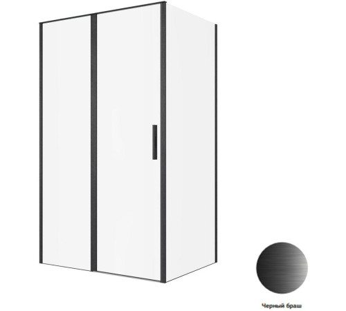 Душевой уголок Allen Brau Priority 120x90 3.31033.BBA + 3.31045.BBA черный браш