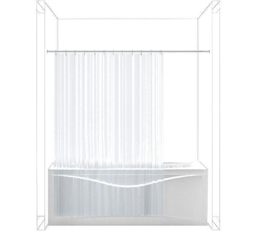 Карниз для ванны Aquanet прямой 130