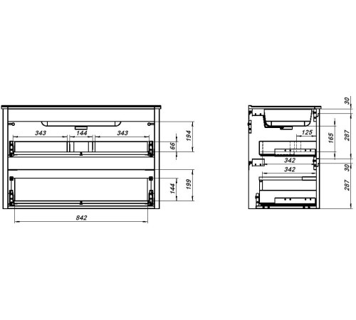 Тумба под раковину Allen Brau Gravity 100 1.370010.PGM платина матовый