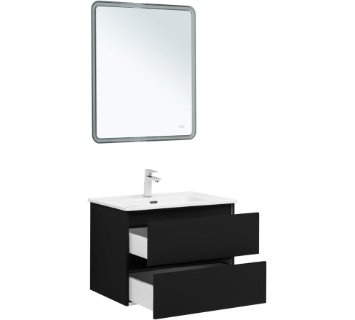 Тумба под раковину Aquanet Вега 2.0 70 черный