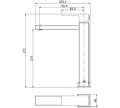 Смеситель для раковины Aquanet Blanco AF420-11W