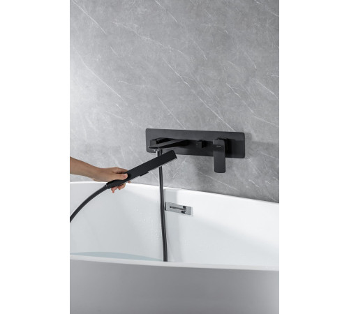 Смеситель для ванны с душем Allen Brau Infinity 5.21007-31 (с внутренней частью) черный матовый