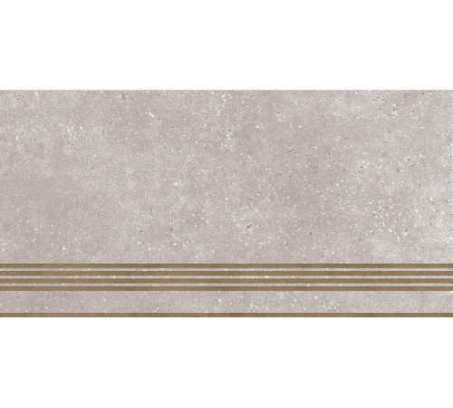 ST183VG Ступень Coral Rock серая неполированная 30x60