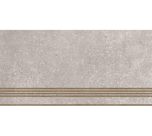 ST183VG Ступень Coral Rock серая неполированная 30x60