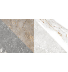 GT98VG Плитка настенная Capella белая геометрия глянцевая 25x50