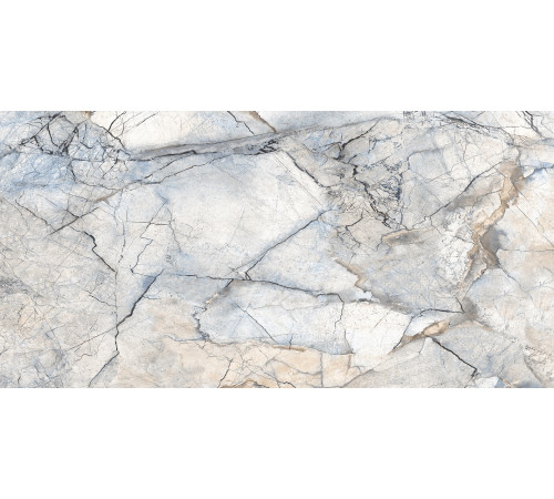 GT94VG Плитка настенная Solo синяя глянцевая 25x50