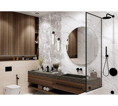 10100001340 Плитка настенная Eco Wood светло-бежевая 01 матовая 25x60