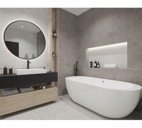 GT159VG Плитка настенная Sparkle светло-серая рельеф матовая 30x60